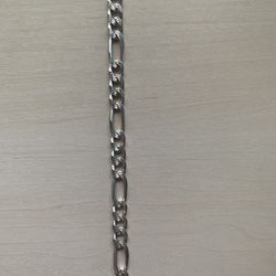 Fígaro Link Sterling Silver Bracelet OBO