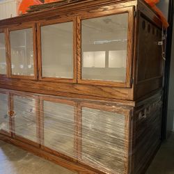 Three 8ft Solid Wood Reptile Cages