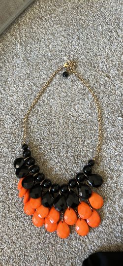 Ladies Orange/Black Halloween Accessories Three Pieces