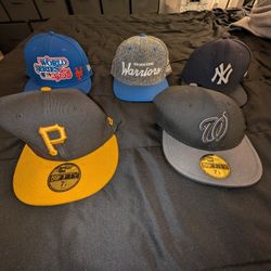 4 Fitted Caps 1 Snapback