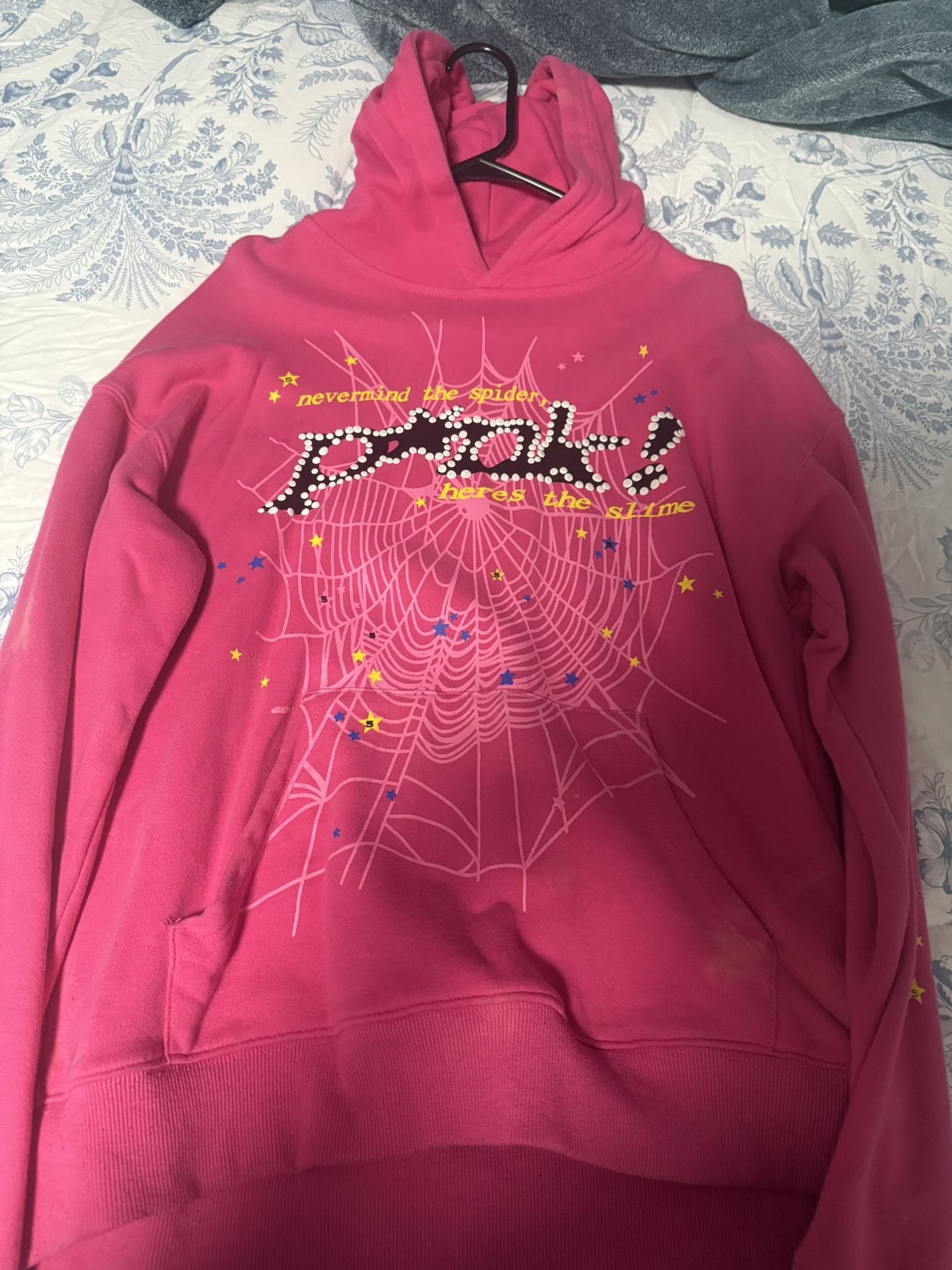 Pink spider hoodie