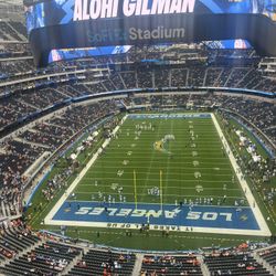 Eagles VS Chargers MNF Front Row Aisle Seats