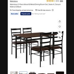 Mainstays Brown Wood Table