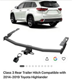 Class 3 Rear Trailer Hitch for Toyota Highlander