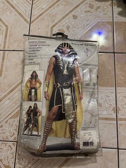Men's King of Egypt Costume Size Medium