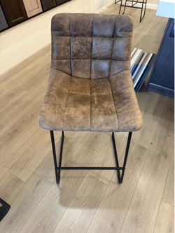 Bar stools  camel leather