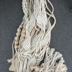 5 PC Crocheted Hanging Plant Holders!