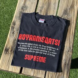 Supreme "Koyaanisqatsi" Tee Shirt- FW/20 // sz. L
