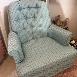 Blue Swivel Rocker