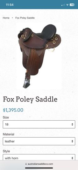 Hand Made Australian Saddle
