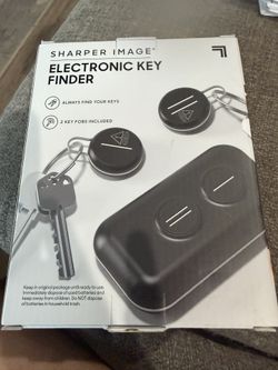 Sharper Image Smart Track Key Finder & Storage, Mini Wireless Magnetic Locator, Anti-Lost Tracker with 2 Key Fobs and Remote Control, Works Up to 45 F