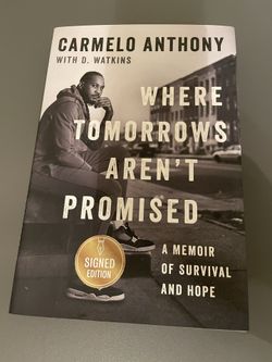 Carmelo Anthony Signed Book 