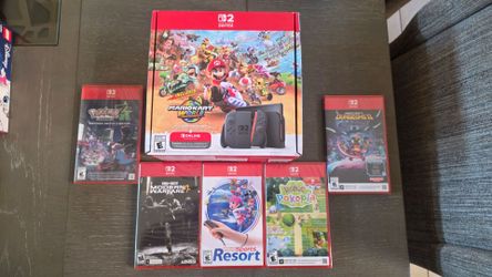 Nintendo Switch 2 Mario Kart World Bundle + call of duty, pokemon, Resort Sports and Minecraft