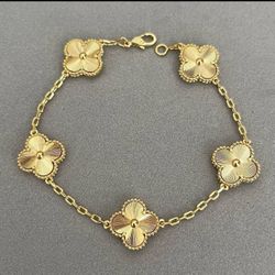 VCA Gold Laser Unisex Bracelet 