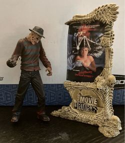 McFarlane MOVIE MANIACS Nightmare On Elm Street Freddy Krueger (loose) *Broken fingers*