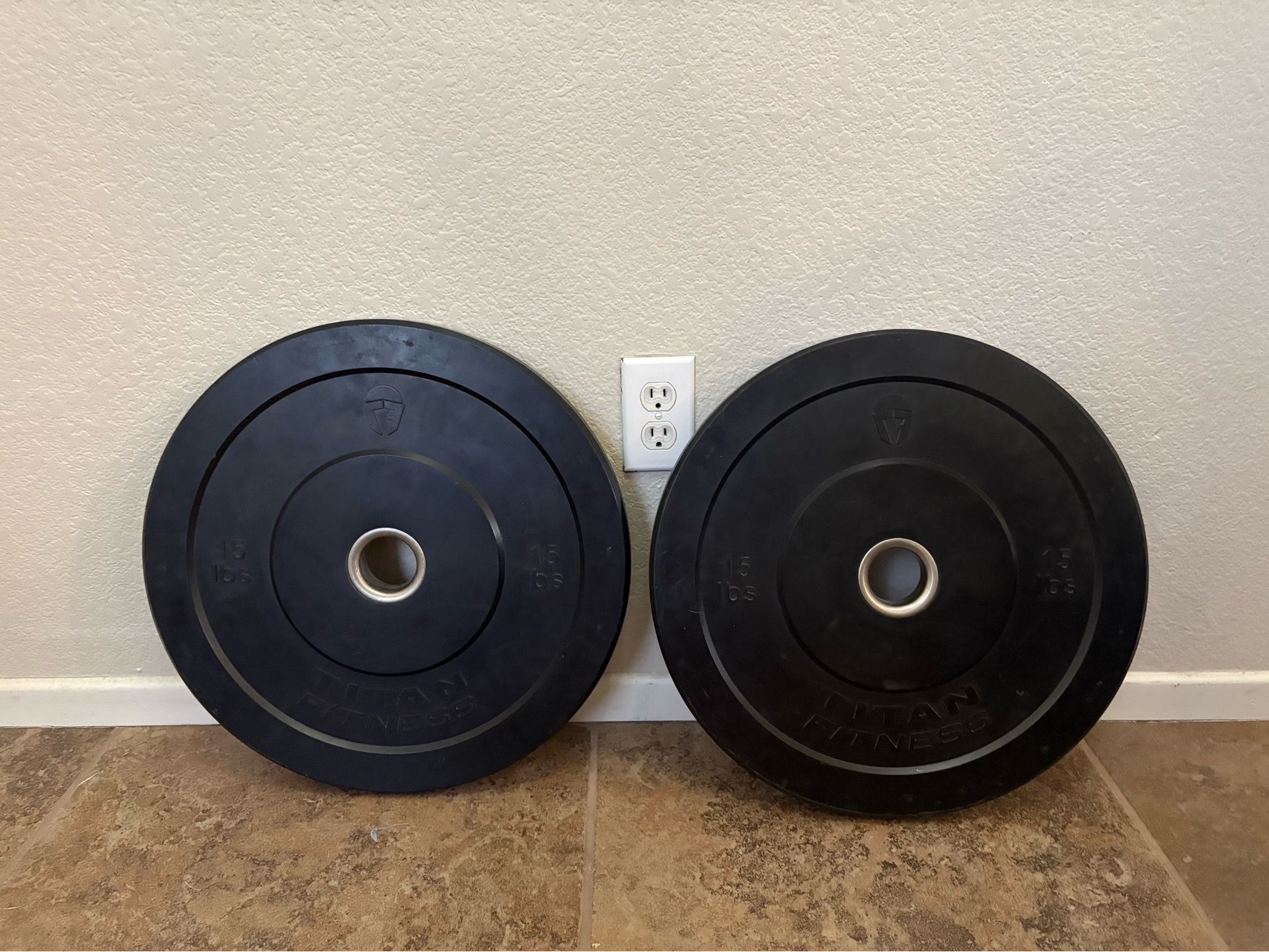 Two 15-Pound Bumper Plates