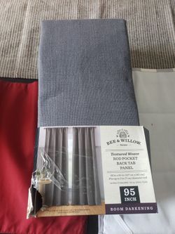 Bee & Willow Textured Weave 95 Inch Curtain Panel