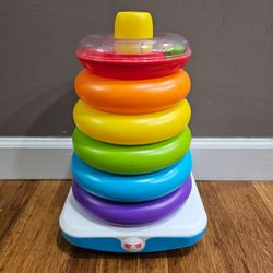 Fisher-Price Giant Rock-a-Stack Large Stacking Toy - 6 Colorful Rings