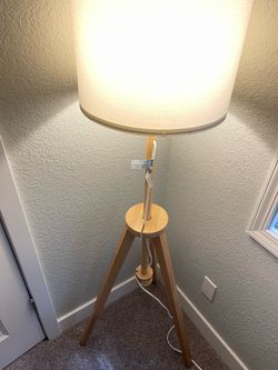 IKEA Tripod Floor Lamp with Fabric Shade