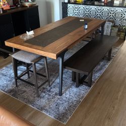 Dining Table And Benches 