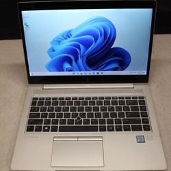 HP EliteBook Pro Grade Laptop Intel Core i5-8350u 16 GB RAM 256 GB SSD 1080P LCD Webcam USB C Port Windows 11 Professional 
