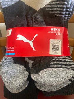 Brand New !! 8 Pack Socks !! Puma Brand