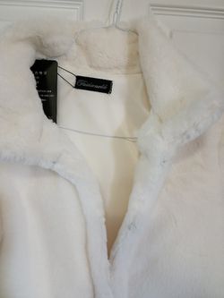 Faux Fur Bridal Jacket  S - M Thumbnail