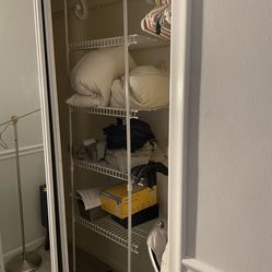 Closet maid Shelves With hanging 80inch High 86inch Wide