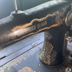 Southern Queen Antique Sewing Machine 