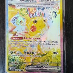 Pikachu EX Surging Sparks Chase Card Mint Condition