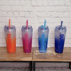Dunkin’ Ombre Double Wall Insulated 24 oz Tumblers Bundle