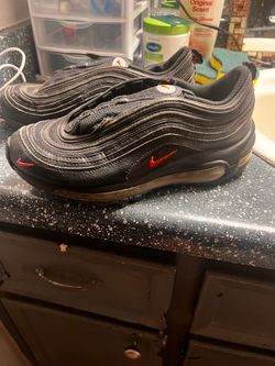 Air Max 97 black and university red size 6.5 us