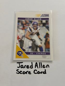 Jared Allen Minnesota Vikings Hall of Fame DE Score Card.