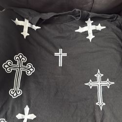 Y2k Black Cross Shirt