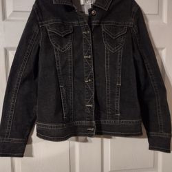 LADIES BLACK JEAN JACKET
