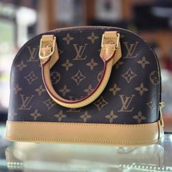 Louis Vuitton Monogram Alma BB Two Way Women Handbag M53152