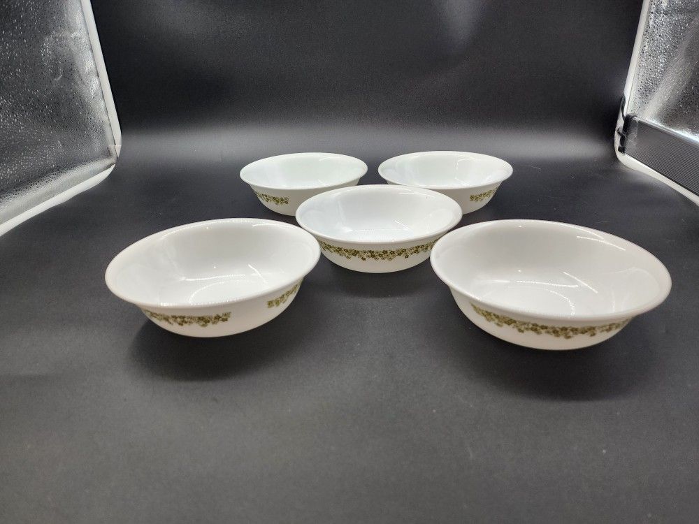 Corelle Corning Spring Blossom Crazy Daisy 6 Inch Medium Bowls Set Of 5