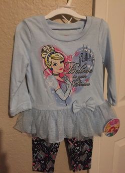 New Disney Cinderella 2 piece 12months