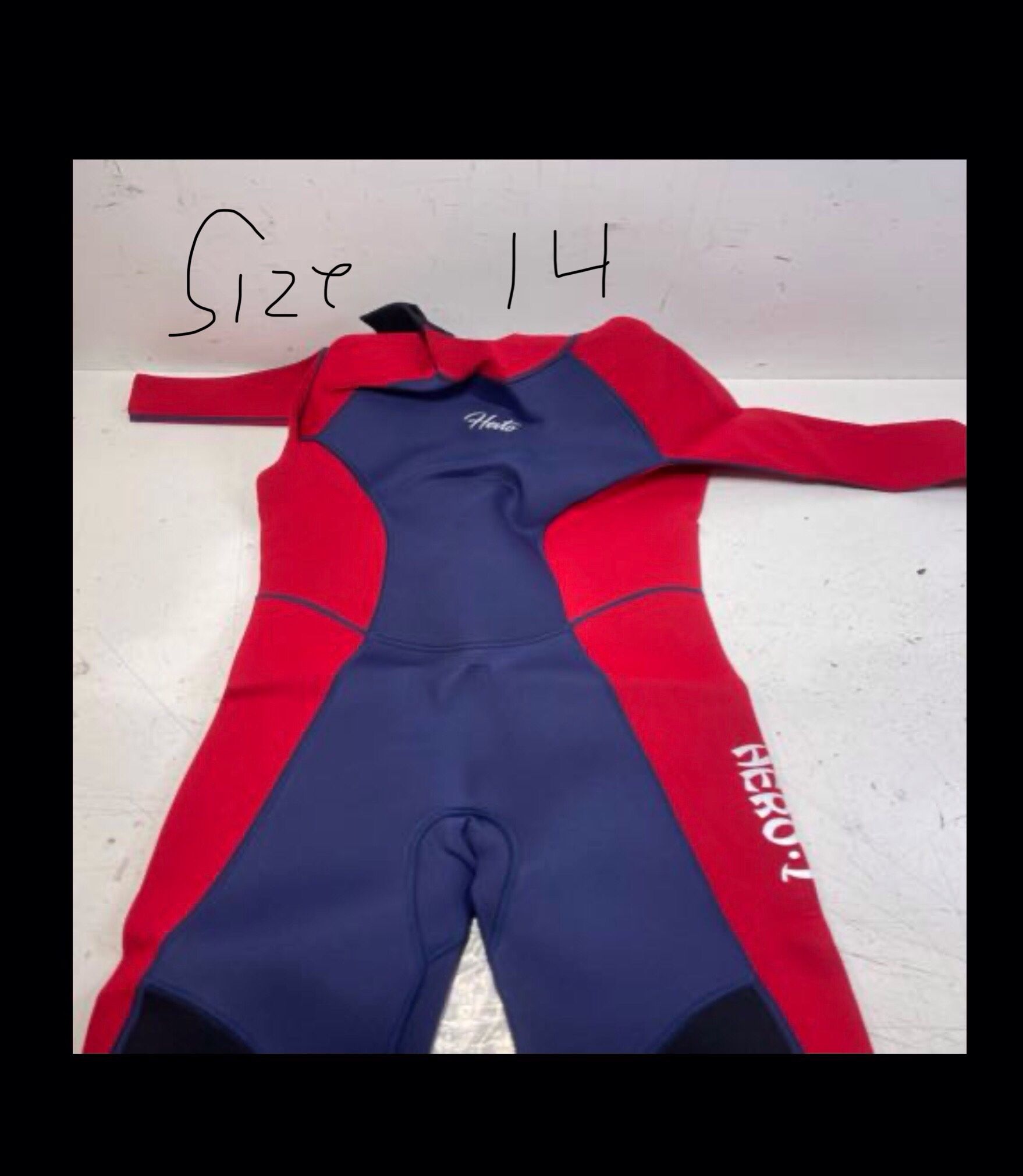 Wetsuit Hevto Neoprene Children Swimsuit -Hero I- Size 14