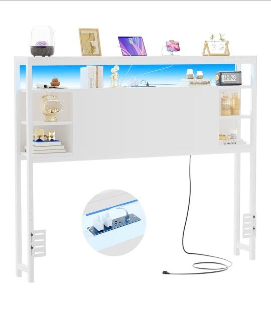 Full Size Headboard With Lights