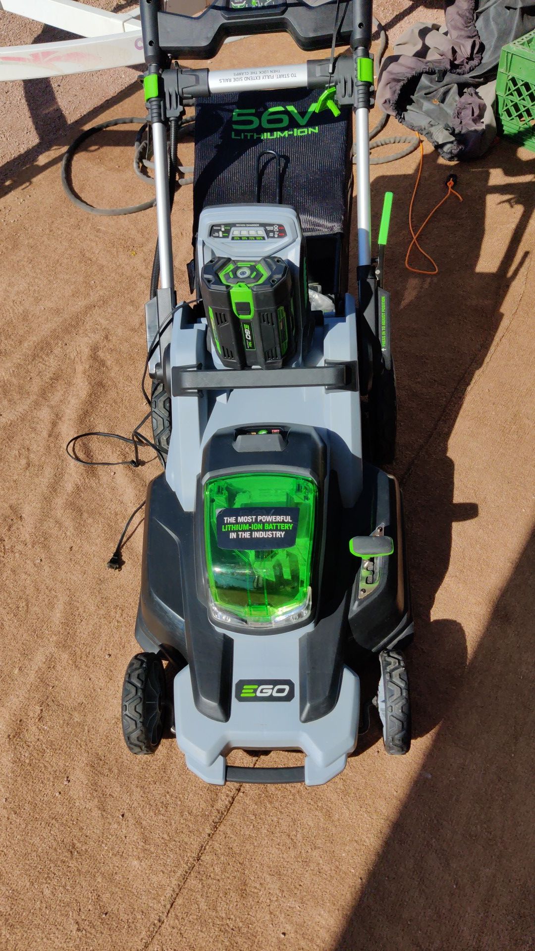 New ego 56 volt lawn mower and battery will trade possibly??? What do you have