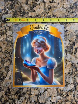 DTF T-shirt/Bag Transfer "Cinderella"