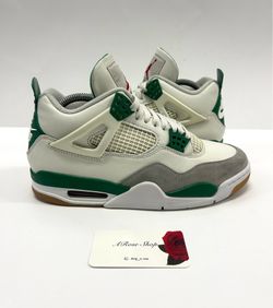 Nike SB x Air Jordan 4 Retro ‘Pine Green’ (DR5415 103) Shoes Size: 8 M