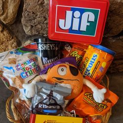 Candy Related Items Gift Basket Reece's M&Ms Vintage Tins