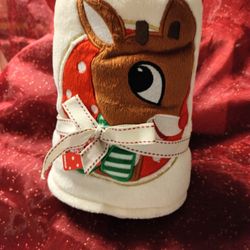 Rudolph Red Nose Reindeer Blanket 