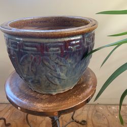 Beautiful bamboo ceramic pot