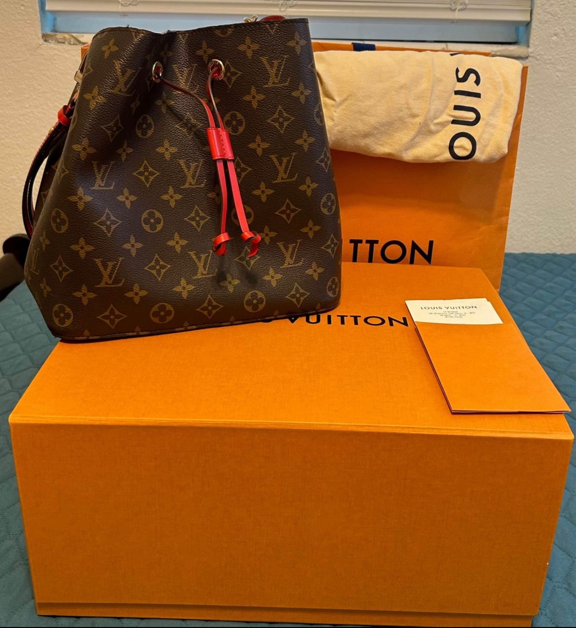 LOUIS VUITTON Monogram Neonoe MM Coquelicot