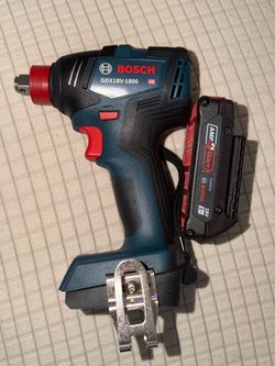Bosch GDX18V-1800N for Freak 2-1 Bit/Socket 18V Impact Driver, Tools and 1 battery 2.0ah Price is firm $90