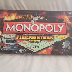BRAND NEW FIREFIGHTERS MONOPOLY GAME BEEN OPENED BUT NEVER USED
