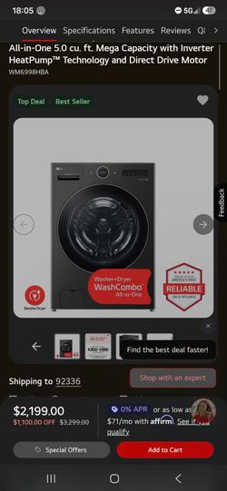 Washer/Dryer combo